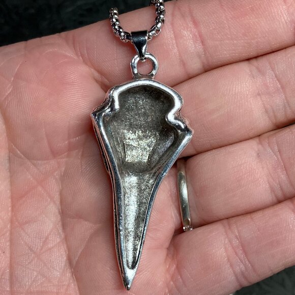 Viking Noridc Raven Skull With Vegvisir Compass Necklace Pendant - Picture 8 of 8